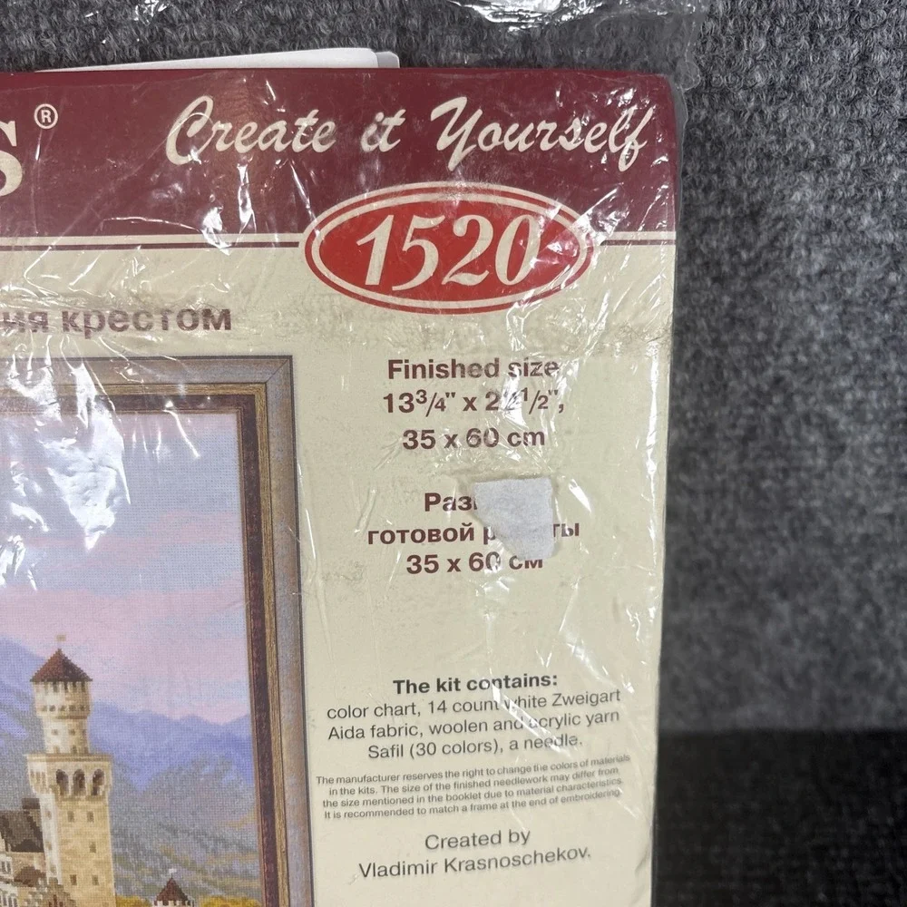 Riolis~Zweigart Cross Stitch‎ Kit~Neuschwanstein Castle~13.75